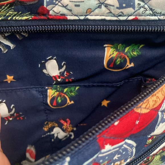 Vera Bradley Triple Zip Hipster Crossbody Bag in Christmas Snow Globe Print - Picture 6 of 7